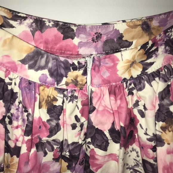 Pink Floral Vegan Leather Two Piece Set - Picture 6 of 8